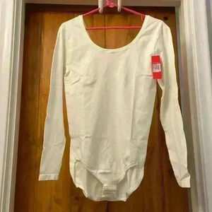 Spanx Long Sleeve Bodysuit Cream (1X) Black (L) Each Sold Separately